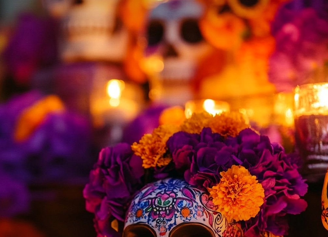 Velas y Cempasúchiles